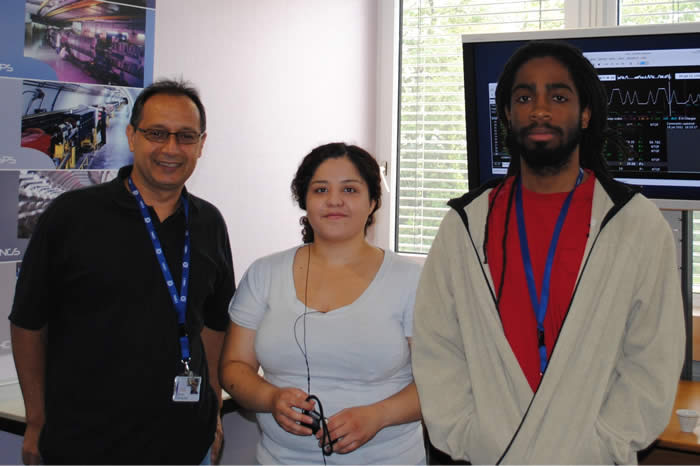 Dr. Garcia, Karen, and Chann at CERN