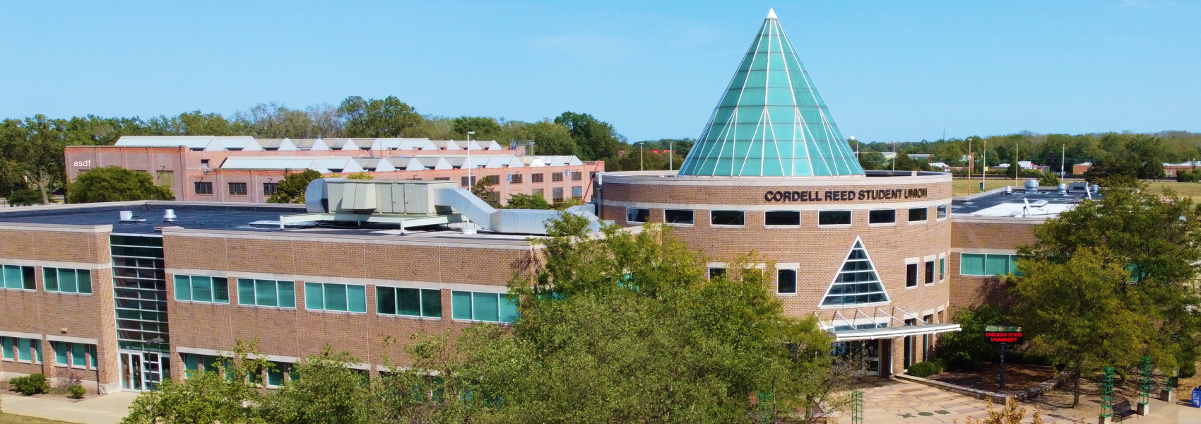 wide angle shot of the Cordell Reed Student Union