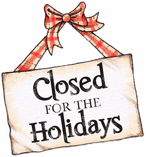 Closed for the Holiday Season