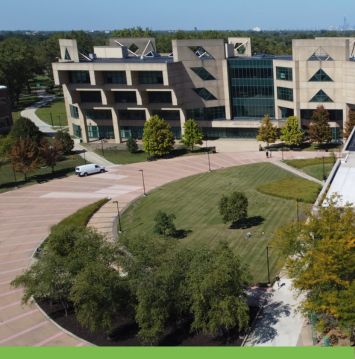 aerial view of Chicago State University’s campus