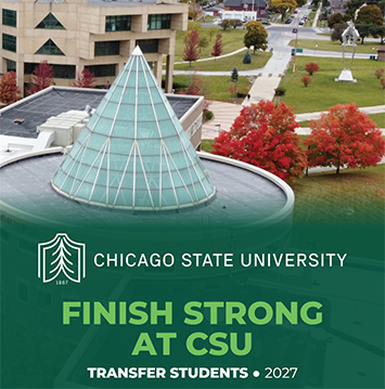 cover of the transfer brochure that says ‘Finish Strong at CSU