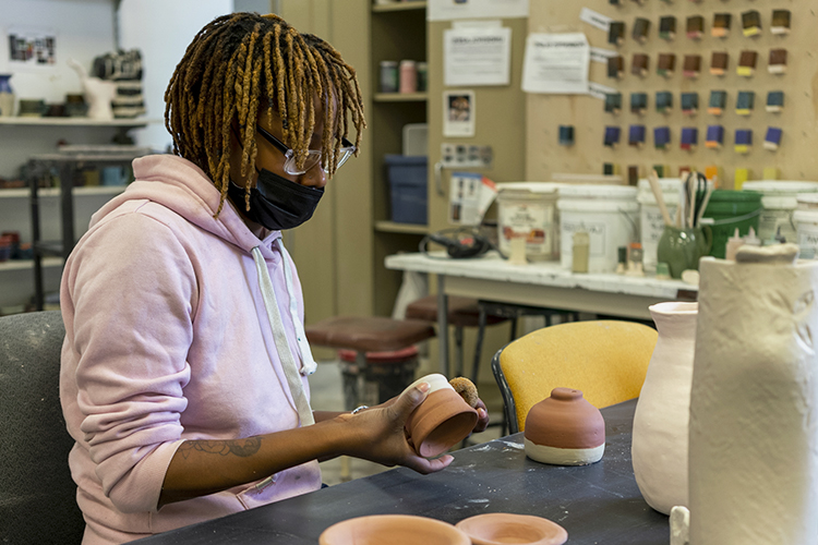 Image of CSU Art and Design ceramics studio