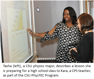 Tasha prepares a PhysTEC lesson
