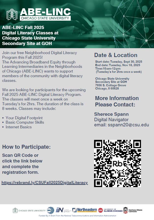 ABE-LINC Fall 2025 Digital Literacy Classes
