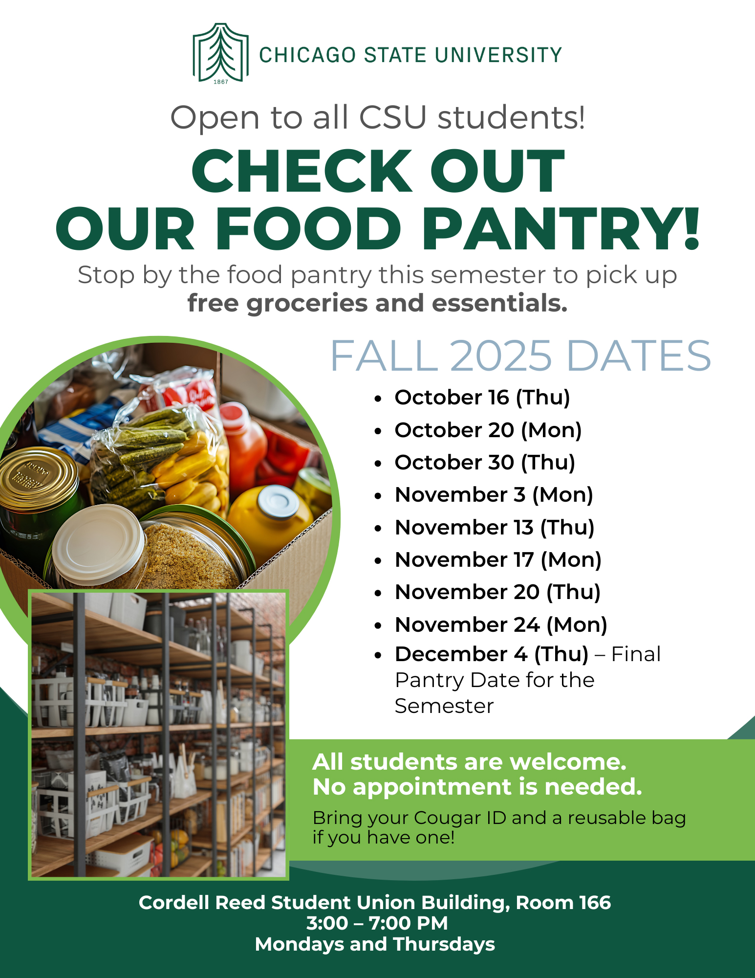 CSU Food pantry now open 