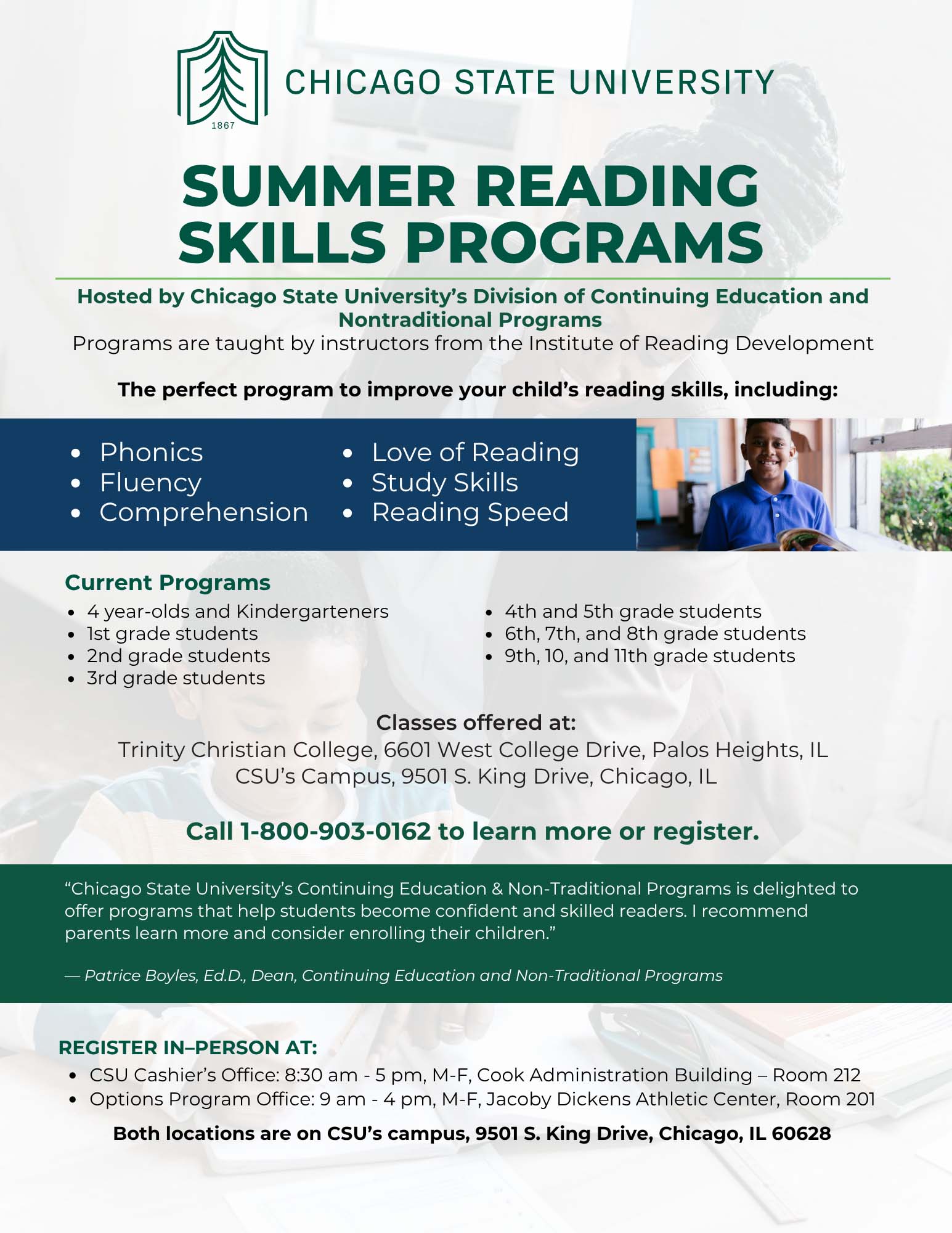 Summer Reading Skills Programs