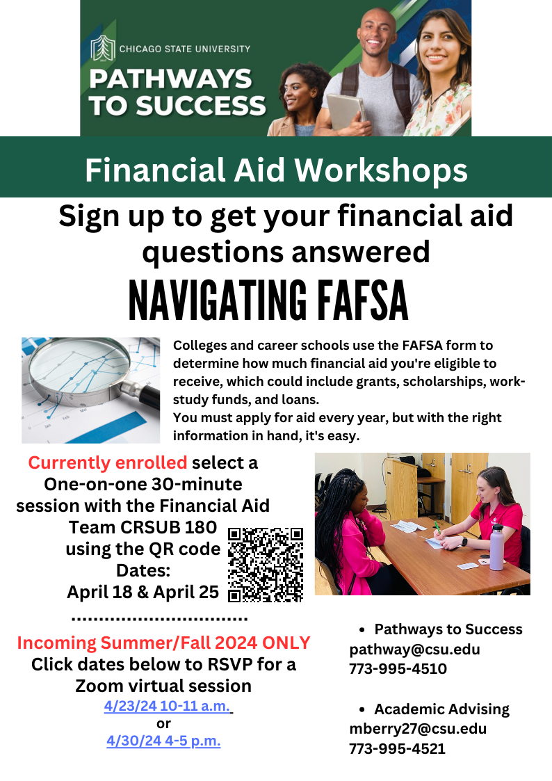 Financial Aid Workshop (Incoming Summer/Fall 2024 Students Only)