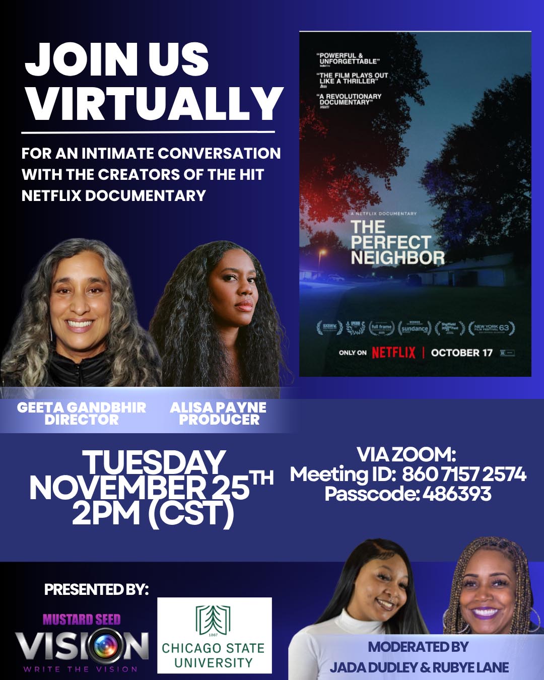 Discussion with the creators of ‘The Perfect Neighbor’ 