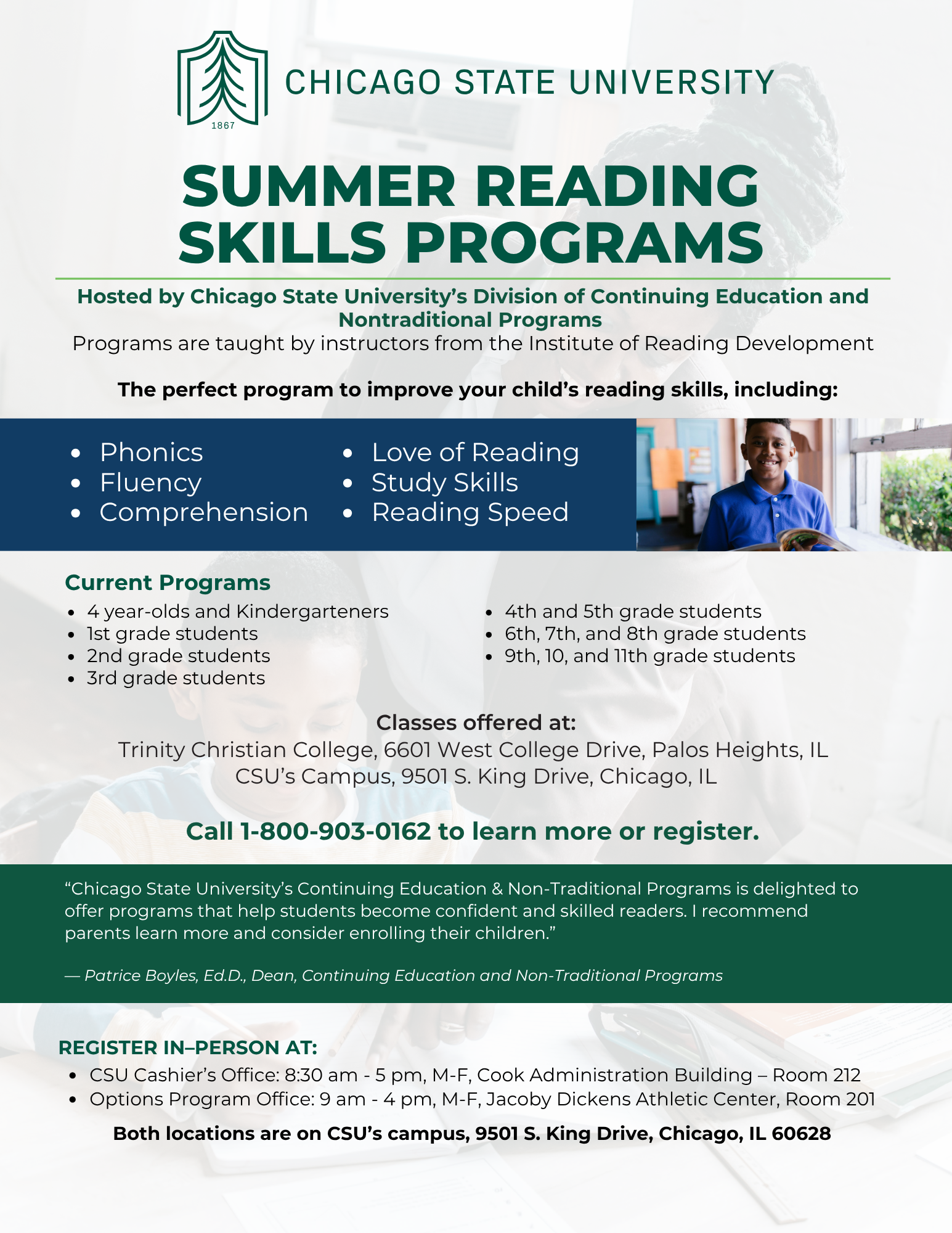 Summer Reading Skills Programs