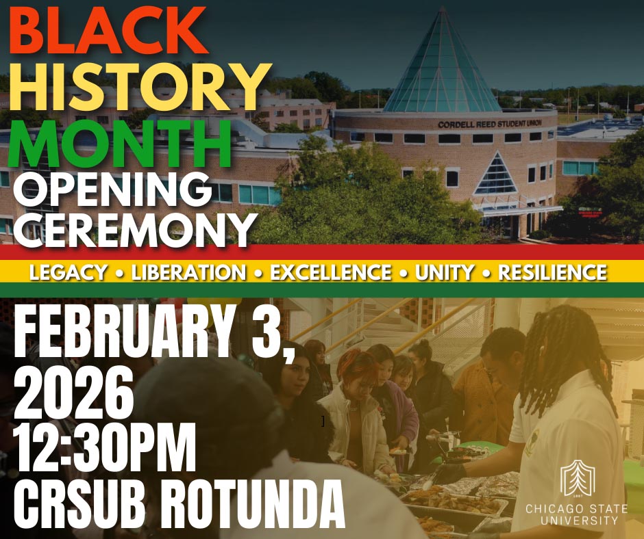 Flyer for Black History Month Opening Ceremony
