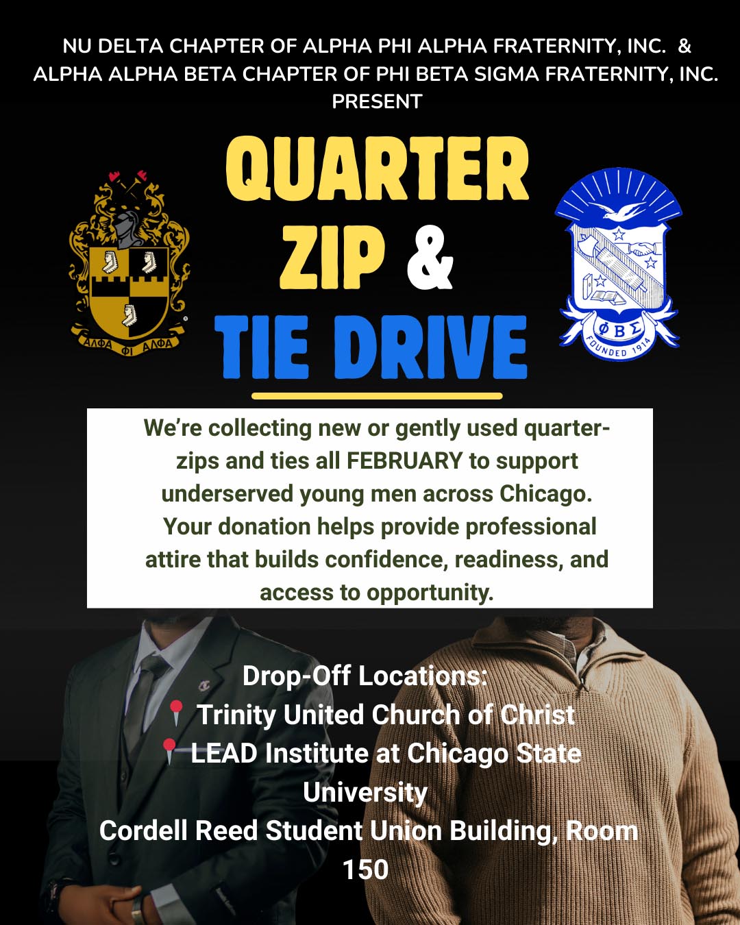 Quarter Zip and Tie Drive