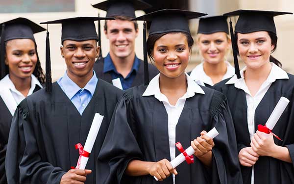 Graduate Students With Diplomas