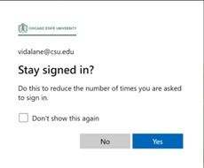 Stay signed in? Stay signed in?