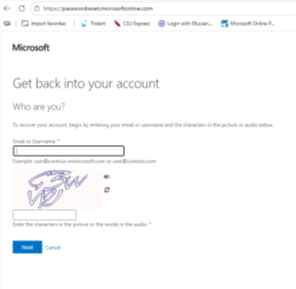 Get back into your account