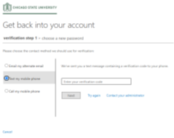 Get back into your account