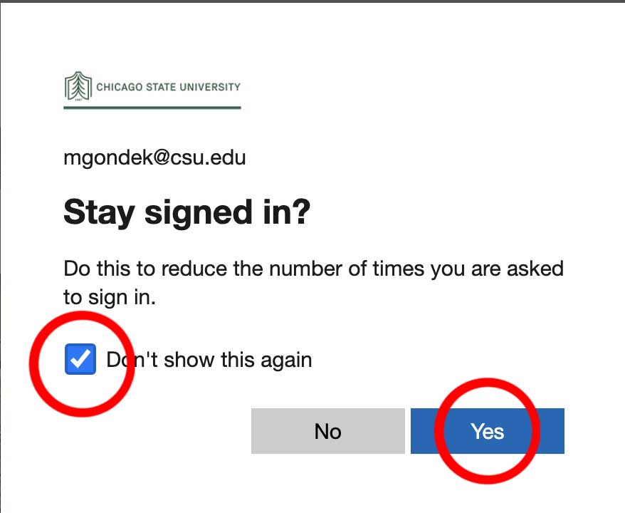 Stay signed in? Stay signed in?