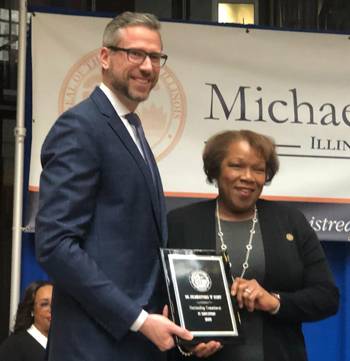 President Z Scott Honored by Illinois State Treasurer