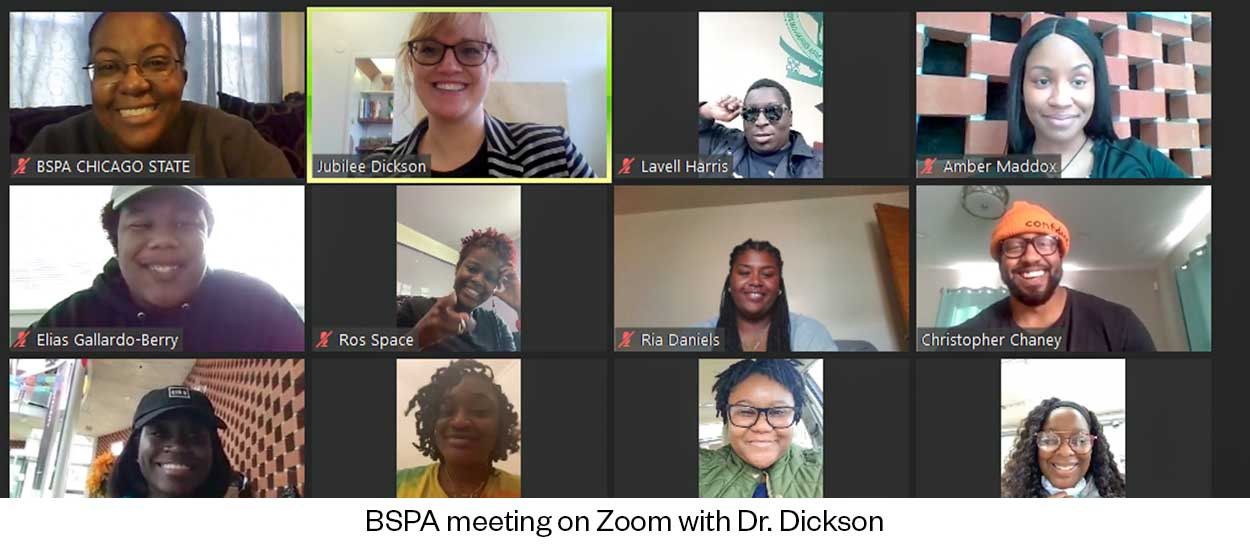 BSPA meeting on Zoom with Dr. Dickson